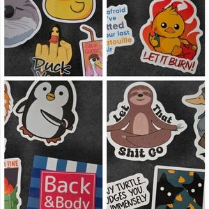 25 Funny Sticker Set, Fun Bundle Pack Of 25pc, Stationery